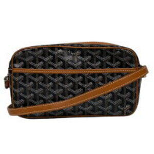 Goyard Cap Vert Tan Goyardine Canvas Shoulder Bag